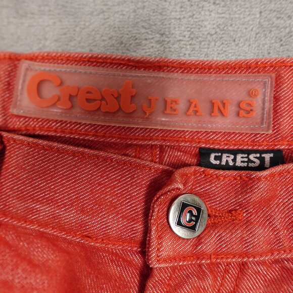 Rare Y2K Crest Jeans company USA Ombre red 13/14 - Picture 3 of 12